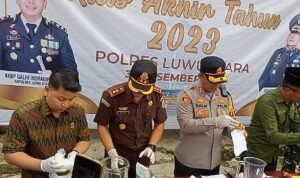 Polres Luwu Utara Musnahkan Barang Bukti Narkoba dan Ribuan Obat Terlarang