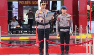 Kapolres Morowali Pimpin Apel Gelar Pasukan Operasi Keselamatan 2024