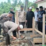 Kapolres Palopo Letakkan Batu Pertama Pembangunan Mushola Polsek Warsel