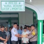 Polres Morowali Salurkan Bantuan untuk Pembangunan Masjid di Lamontoli