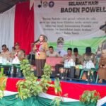 Wakil Bupati Iriane Iliyas Buka Perkemahan HUT Baden Powell ke-168 dan Muscab V Pramuka Morowali