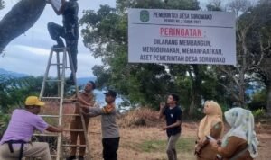 Lembaga Adat Rahampu’u Matano Layangkan Protes Atas Pemasangan Plang Aset Desa di Pantai Impian