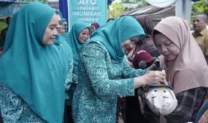 Ketua Tim Pembina Posyandu Asahan Ikuti Launching Pekan Imunisasi Dunia 2025 Secara Virtual