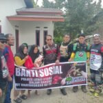 One Day Trail Adventure HUT Bhayangkara ke-79, Polres Luwu Utara Sisipkan Aksi Sosial di Desa Pincara