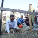 Bupati Luwu dan Dandim 1403 Palopo Letakkan Batu Pertama Pembangunan Gerai dan Gudang Koperasi Merah Putih Desa Tampa